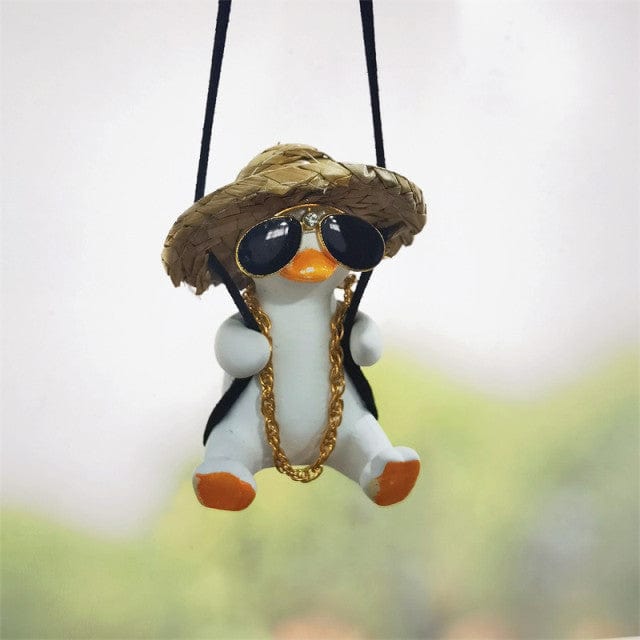Super Cute Swing Duck Mirror Hanging Car Interior Accessories
