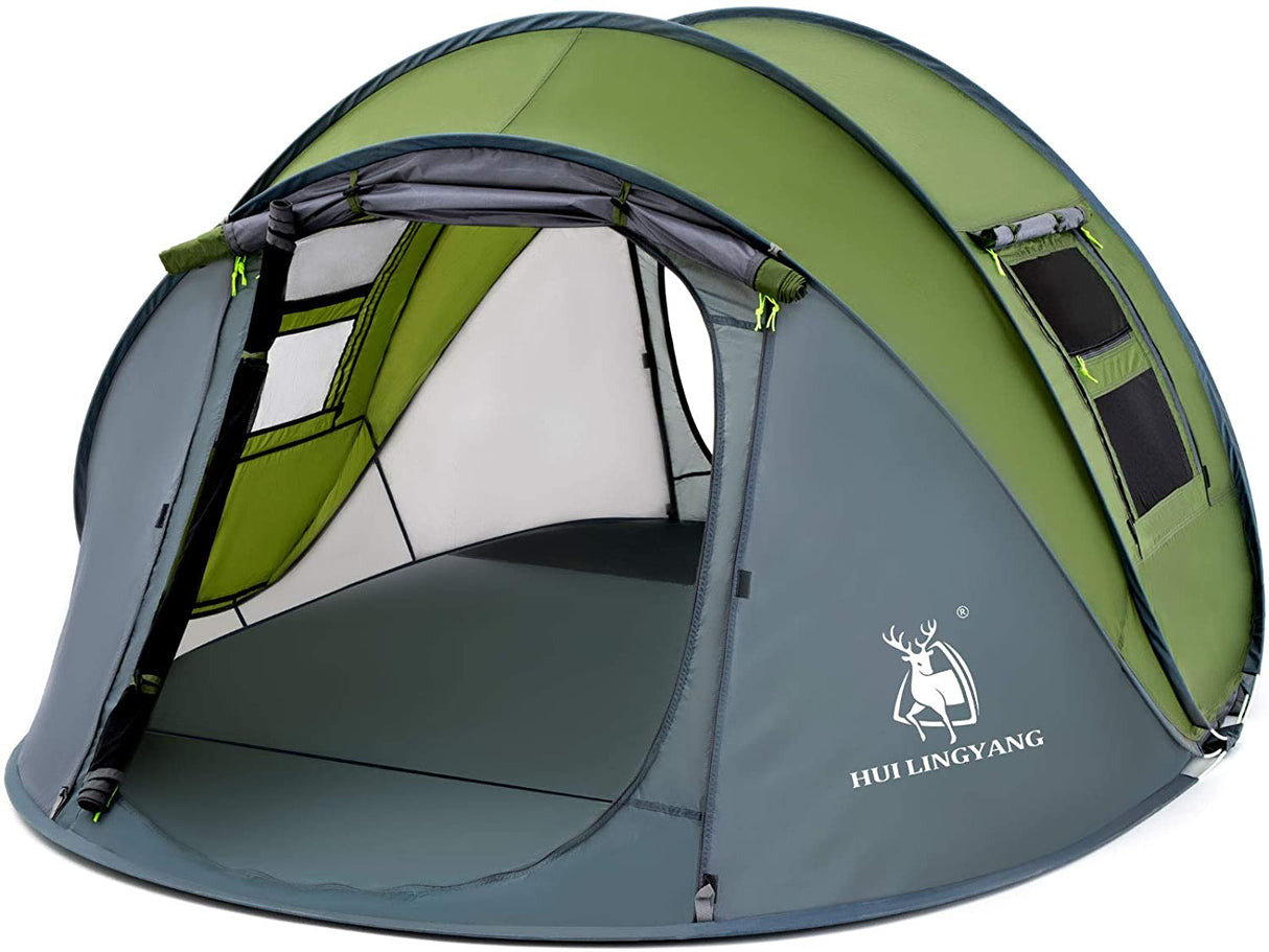 Easy Pop Up Tent-Automatic Setup- Instant Family Tents for Camping, Hiking & Traveling