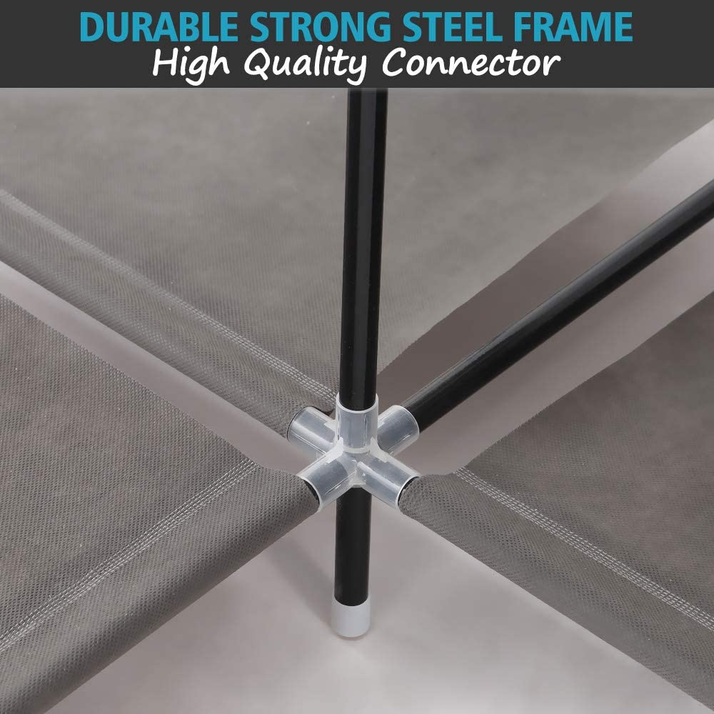 Levede Portable Corner Clothes Closet Wardrobe Storage Organiser Rack Unit Shelf