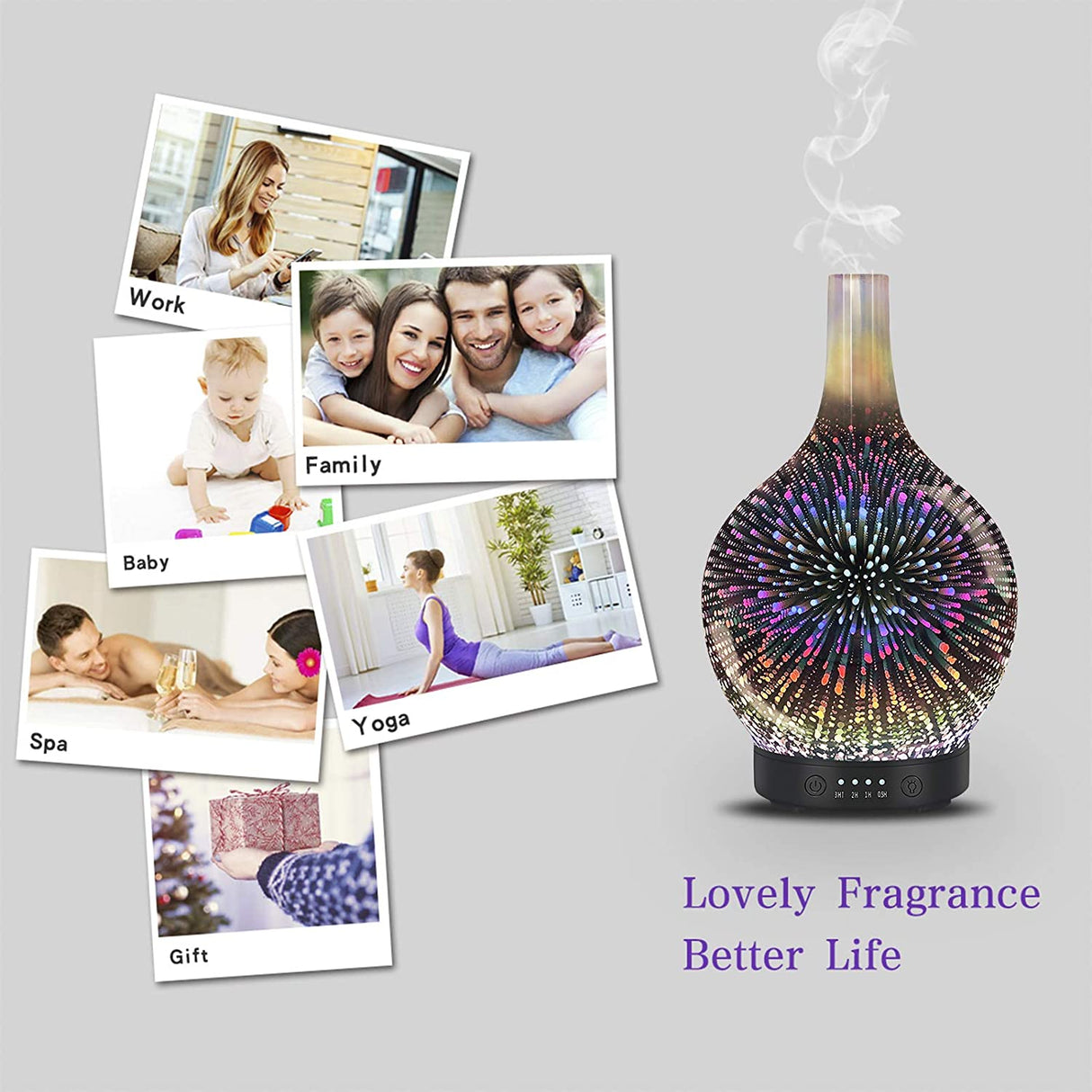 3D Aromatherapy Essential Oil Diffuser