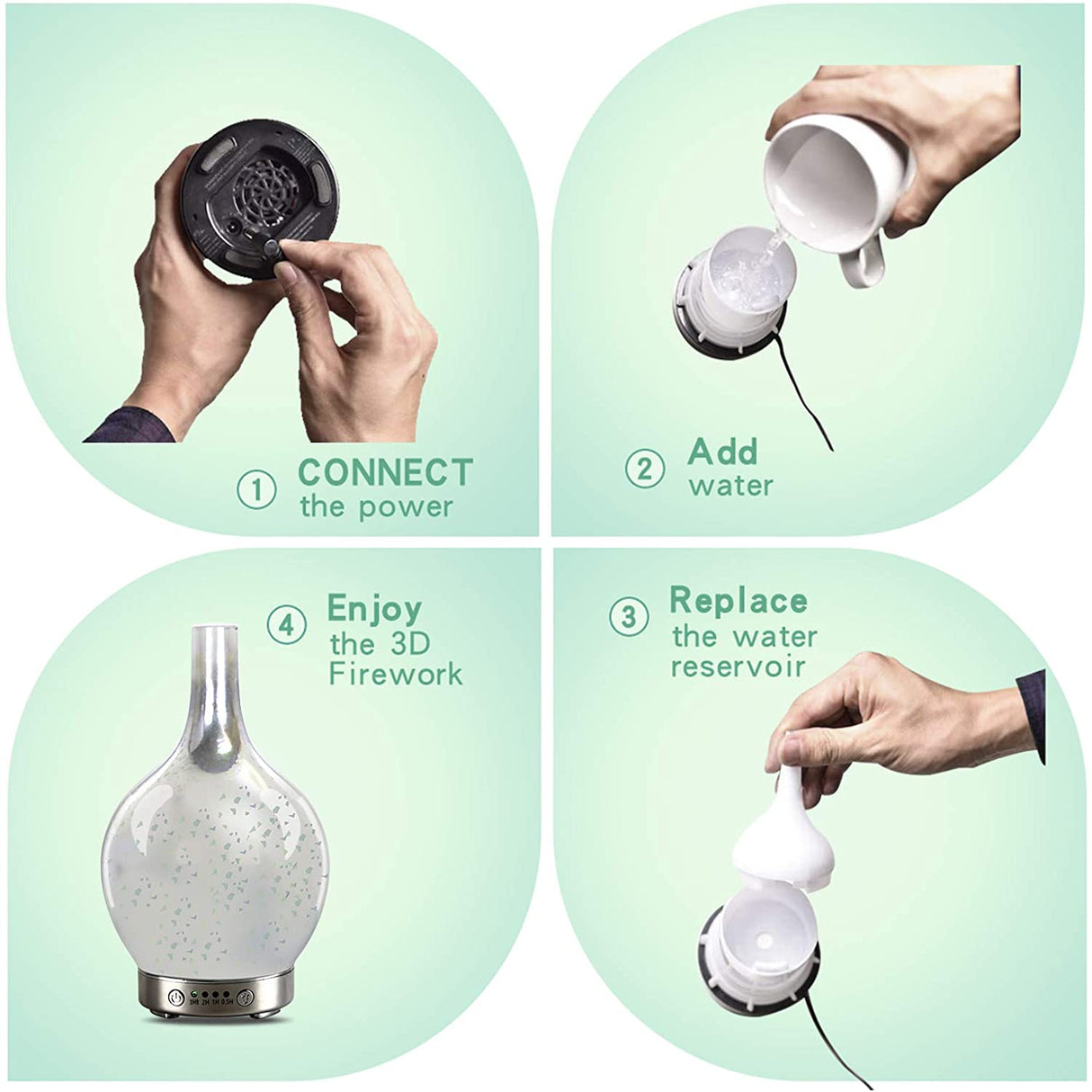 3D Aromatherapy Essential Oil Diffuser