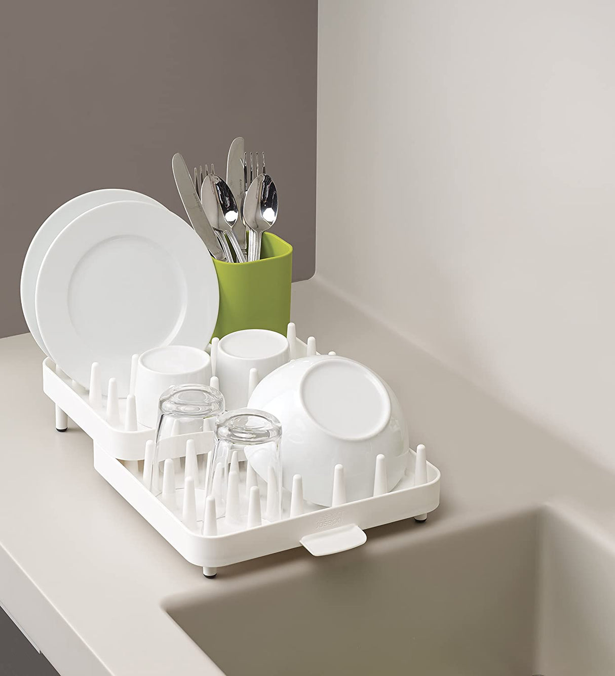 Adjustable 3 Piece Dish Rack