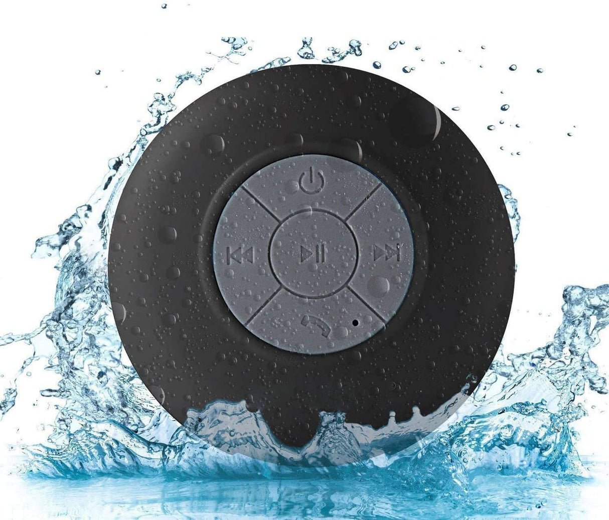 Portable Waterproof Shower Speaker-Black