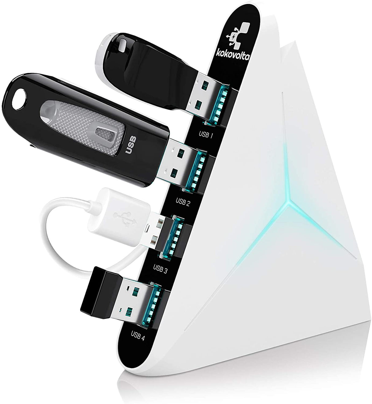 USB Hub 3.0 Vertical Data Hub with Long Cord