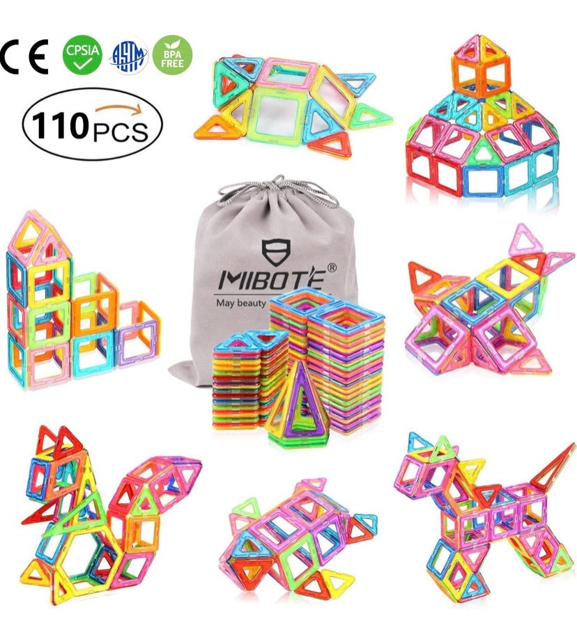 Magnetic Building Blocks 110 Pcs