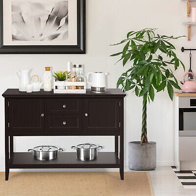 Buffet Sideboard Cabinet Kitchen Cupboard Storage Shelf Hall Console Table Wood