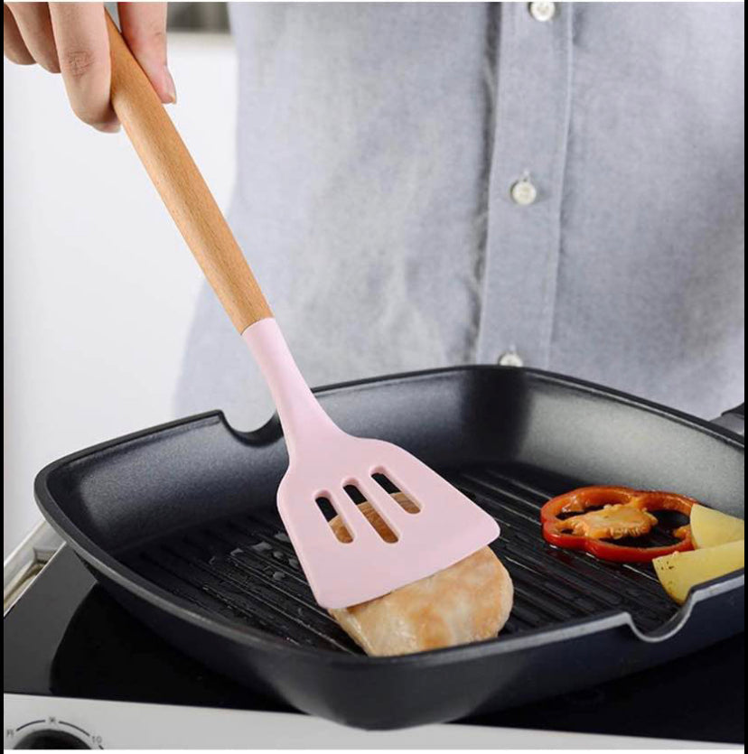 Silicone Kitchen Utensils Cooking Set