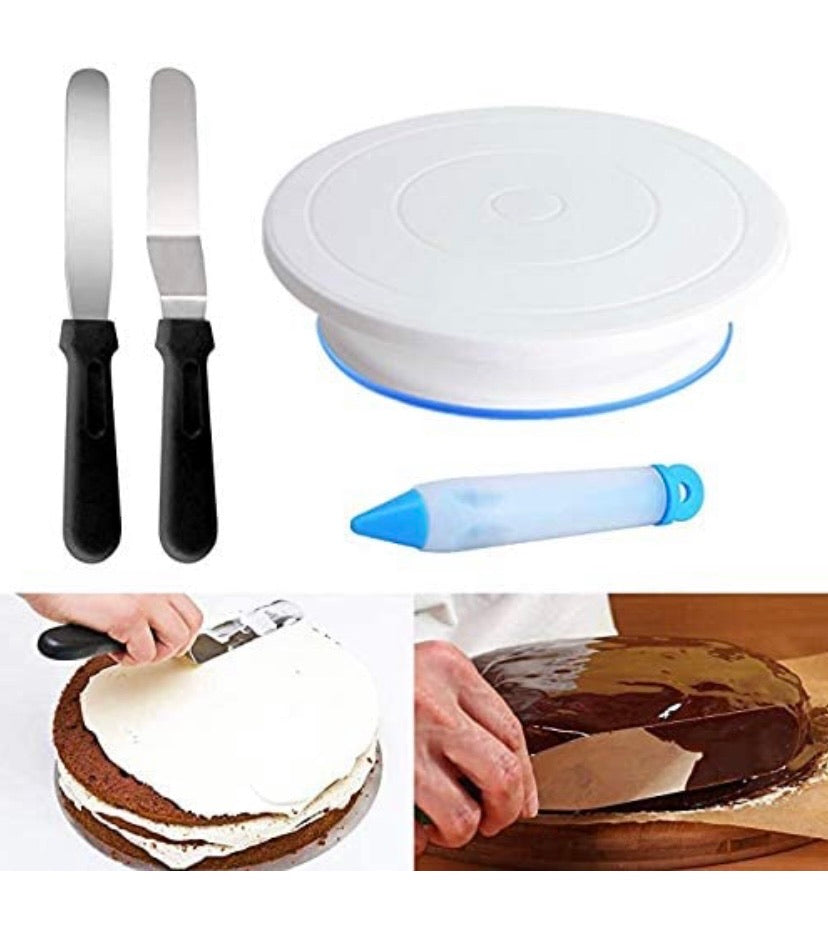 Cake Decorating Supplies - (73 PCS Special Cak Decorating Kit) Cake Rotating Turntable and More Accessories! Create Amazing Cakes with This Complete Cake Set!