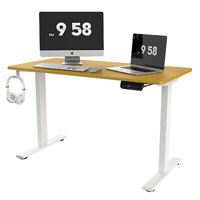 140cm Motorised Desk Height Adjustable Sit Standing Office Computer Table