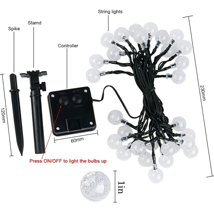 Solar String Lights- White