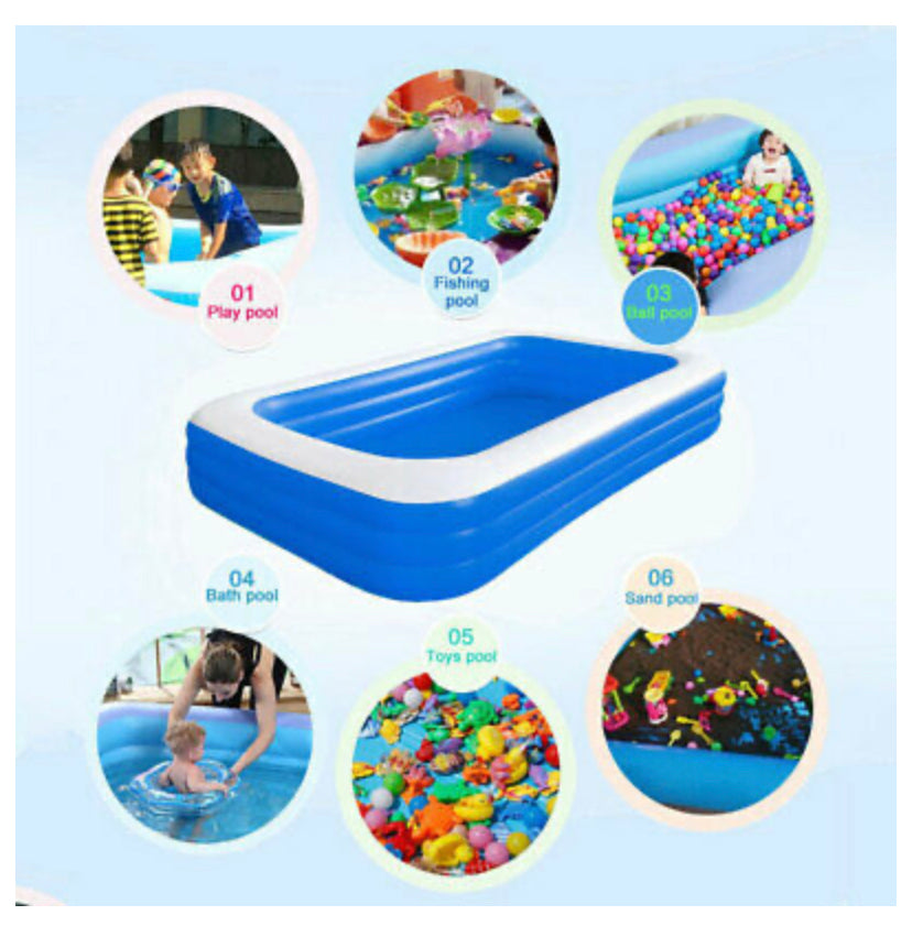 Large 300CM Children Kids Inflatable Swimming Pool