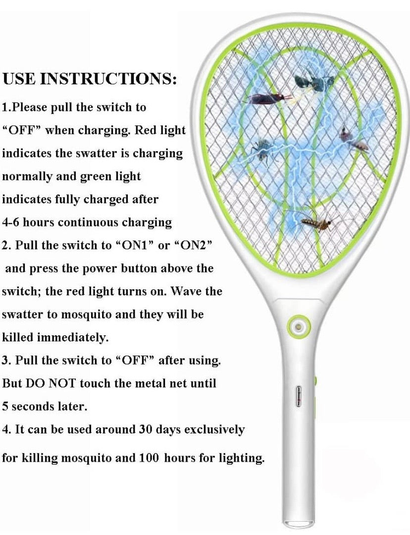 Electric Mosquito Fly Swatter