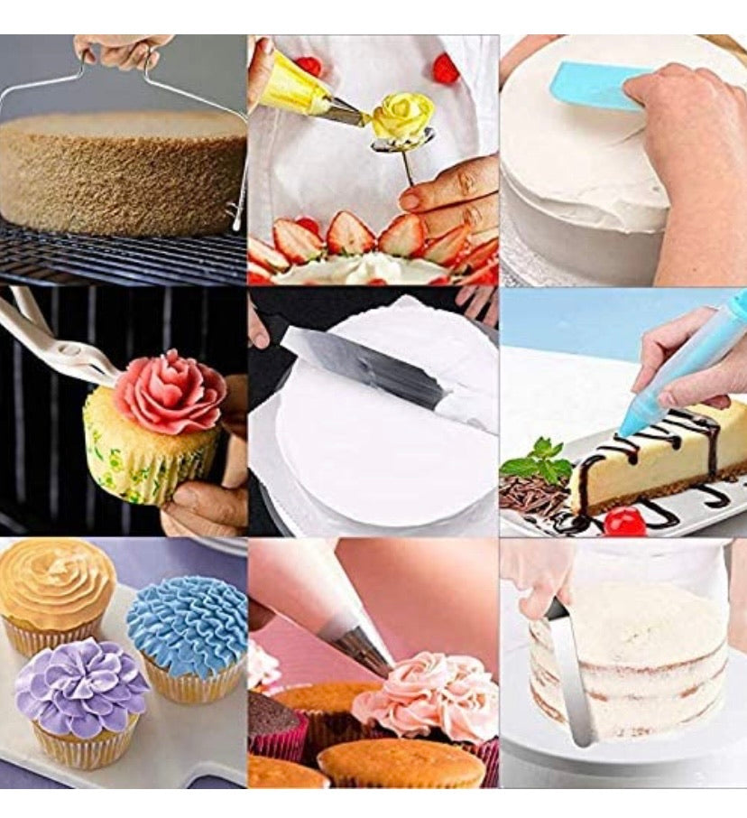 Cake Decorating Supplies - (73 PCS Special Cak Decorating Kit) Cake Rotating Turntable and More Accessories! Create Amazing Cakes with This Complete Cake Set!