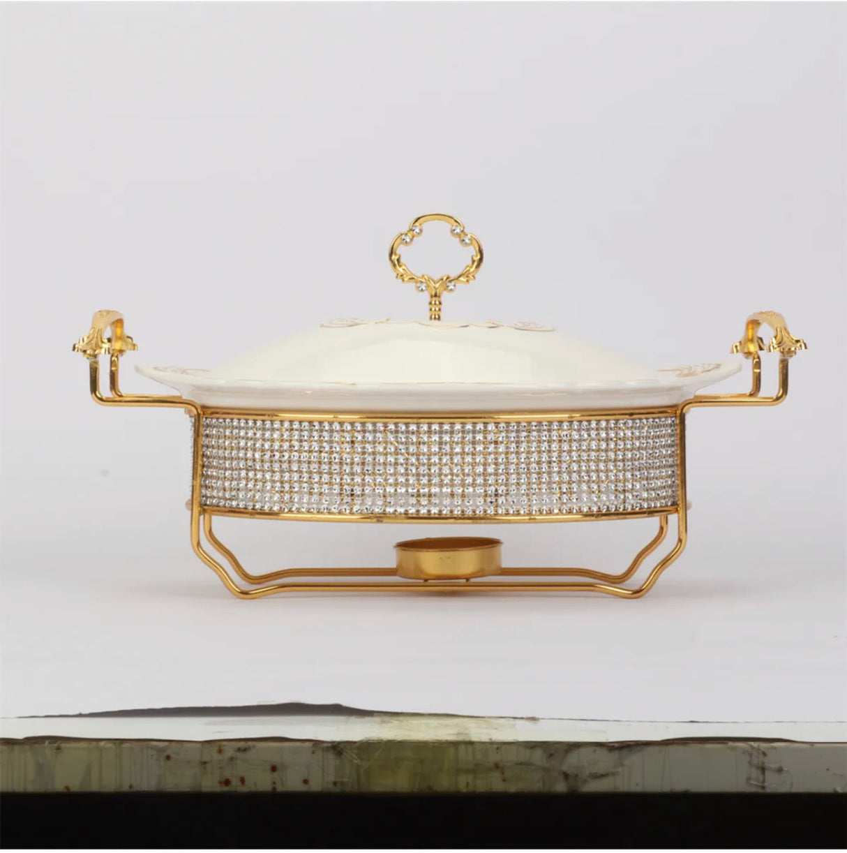 Commercial Chafing Dish Buffet Food Warmer Ceramic Heating Chafing Dish Sets