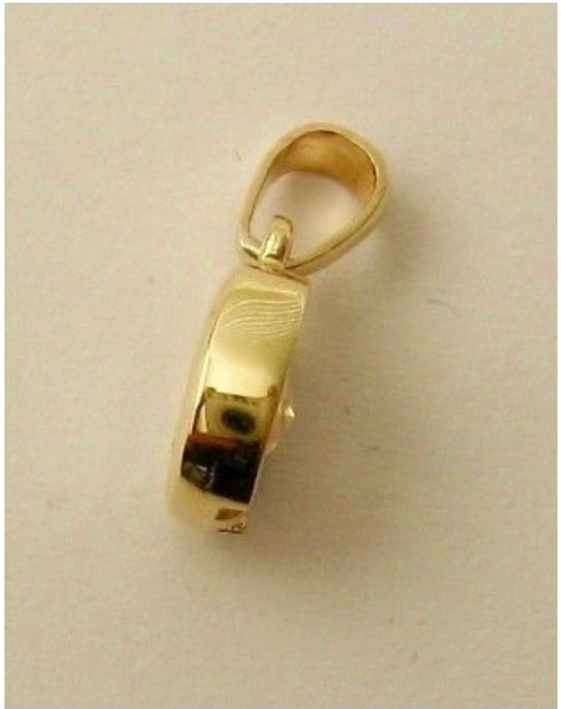 GENUINE SOLID 9K 9ct YELLOW Gold CUBIC ZIRCONIA CZ PENDANT