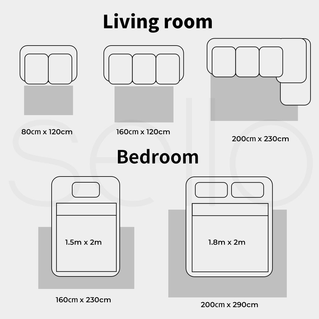 Marlow Floor Rug Non Slip Large Area Carpet Rugs Mat Bedroom Living Room Soft