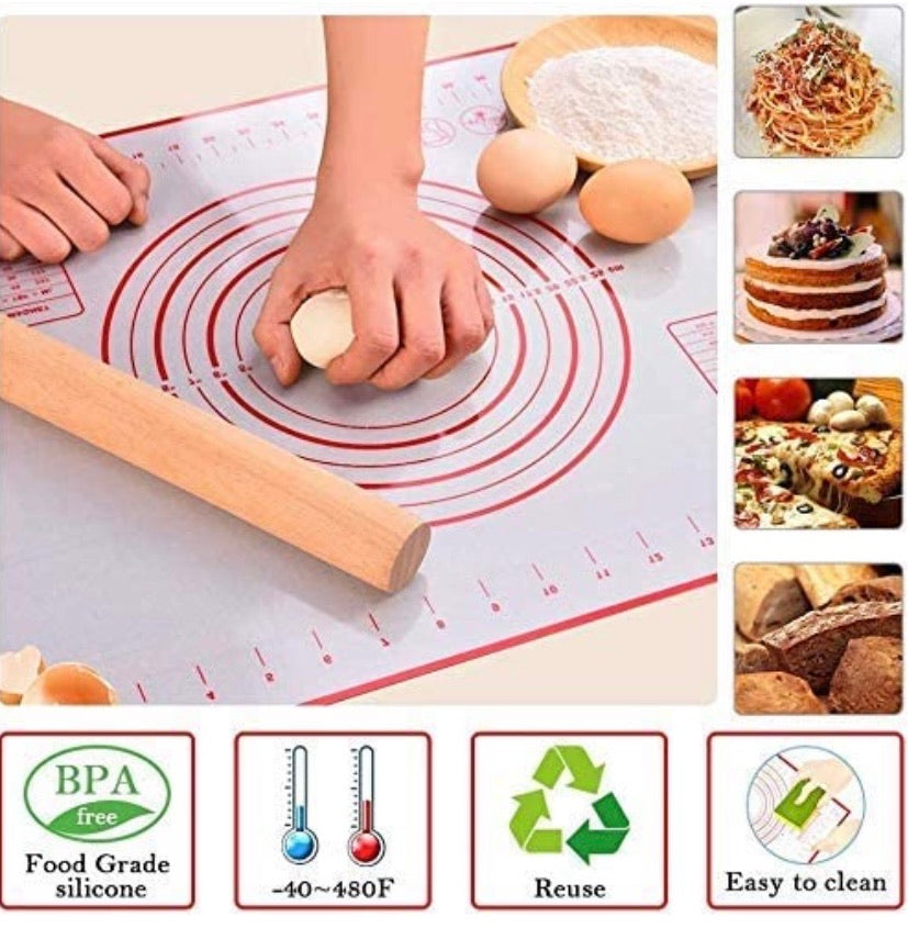 Large Silicone Baking Mat for Rolling Dough (40cmx60cm)