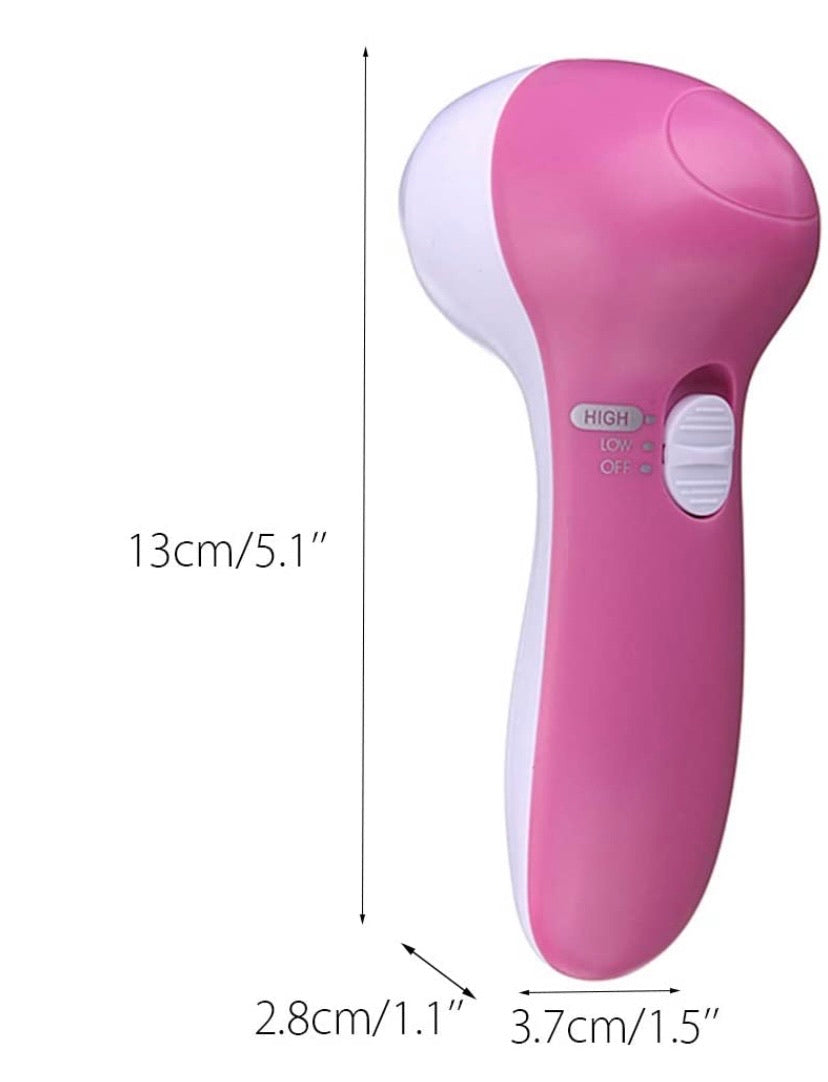 5 in 1 Electric Facial Cleansing Brush Exfoliating Kit