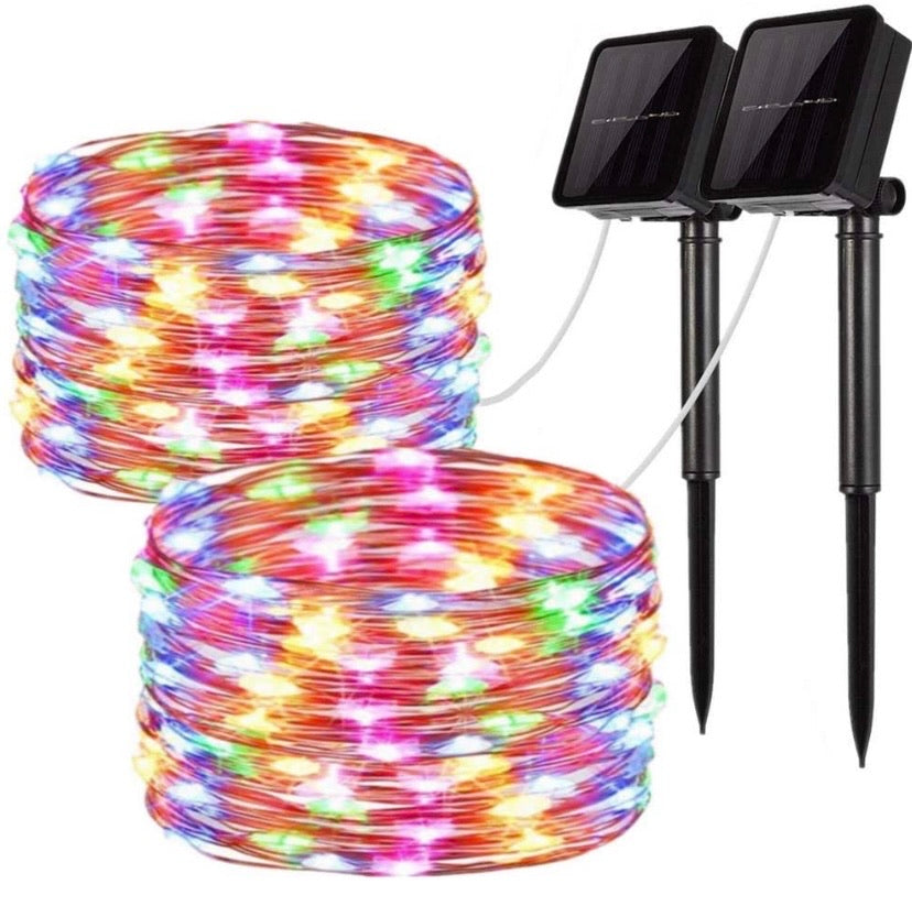 Solar String Lights, 2 Pack