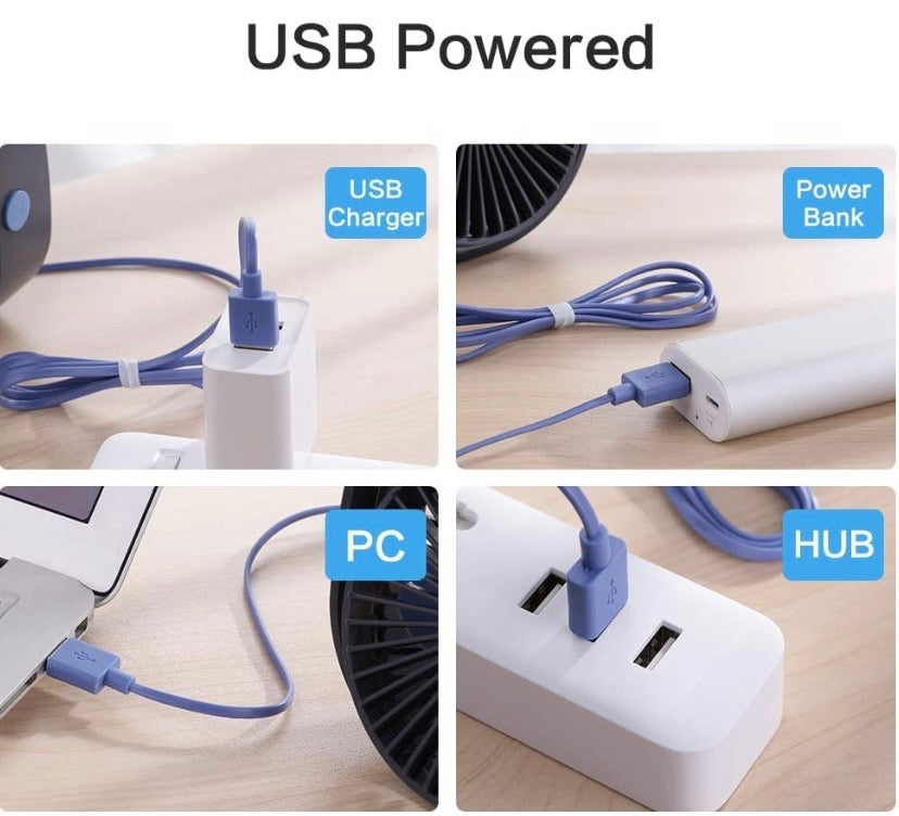 Small Personal USB Desk Fan