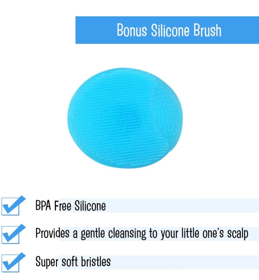 Baby Hair Brush & Comb Set (4 PCS)