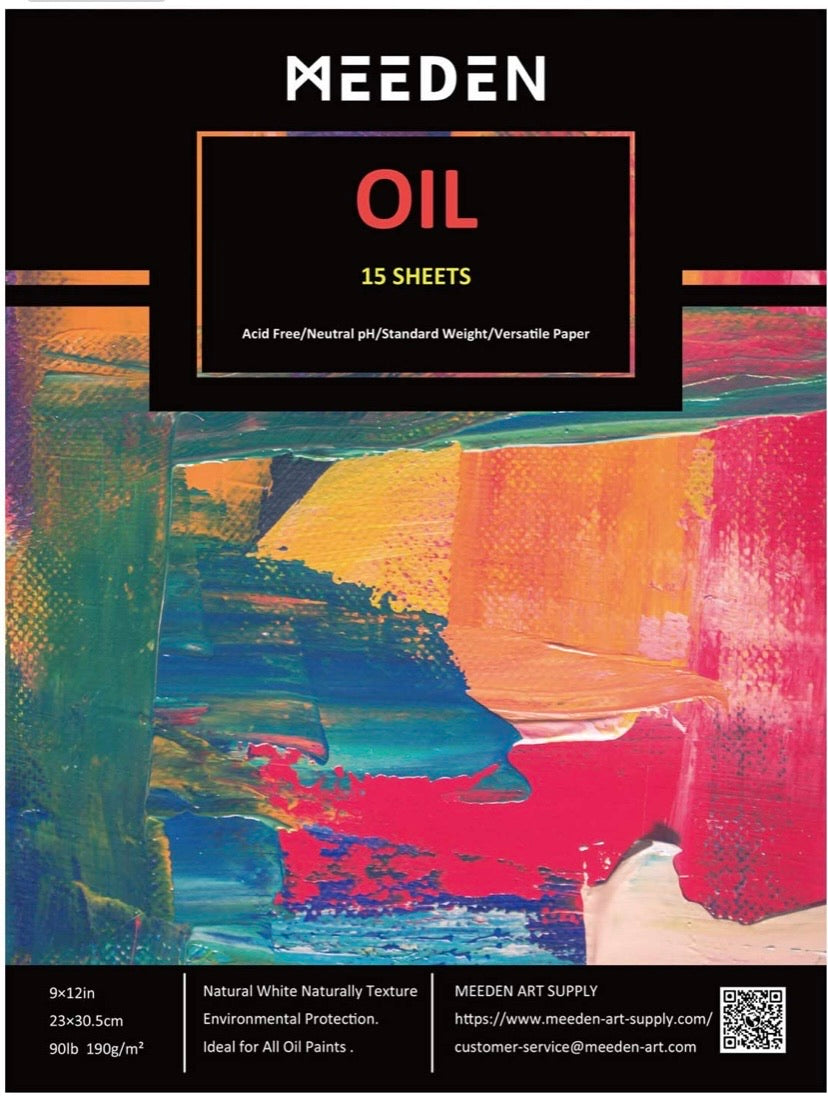 40 Pcs Oil Painting Kit with 24x12ML Oil Paint Set, 10 Oil Paintbrushes, Canvas Panel, Oil Painting Pad, Palette Knife & Art Sponge, Perfect Oil Painting Kit for Beginners, Hobbyists, Kids