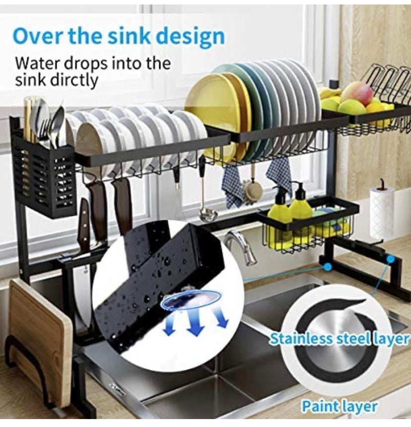 Over Sink Dish Drying Rack