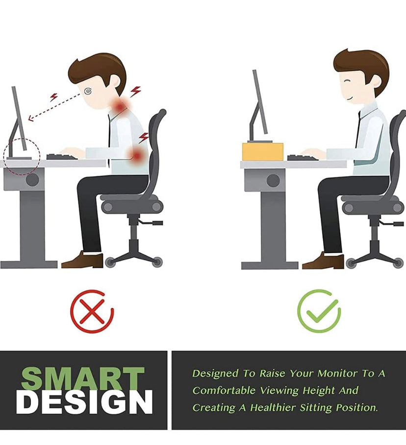 Wood Monitor Stand Riser