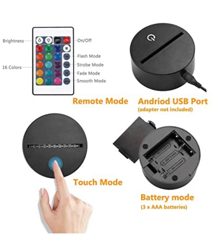 The Lord Jesus Cross 3D Night Light