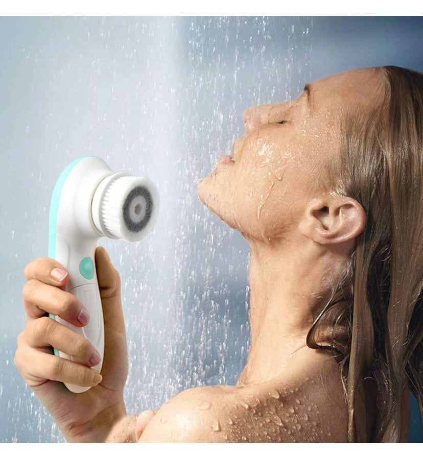 Waterproof Facial Cleansing Spin Brush Set