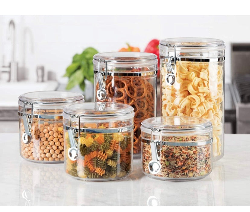 5-Piece Acrylic Canister Set