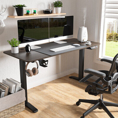 Motorised Height Adjustable Electric Sit Stand Computer Desk Office Motor Table