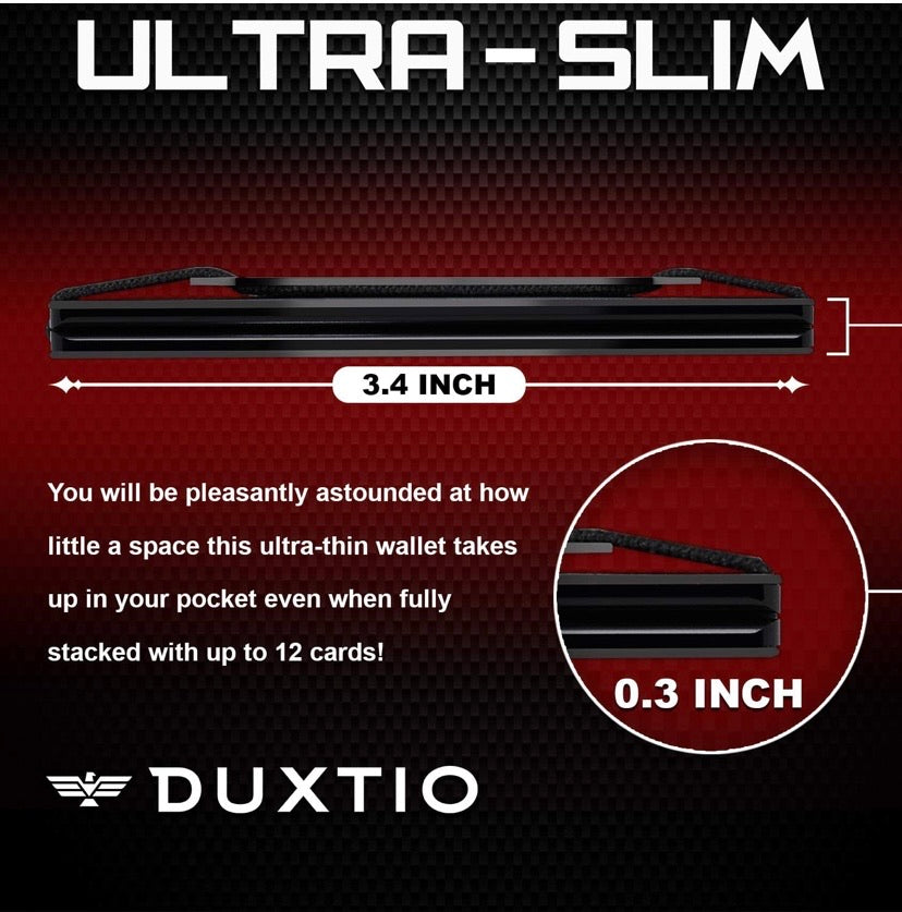 Slim Minimalist Carbon Fiber Wallet