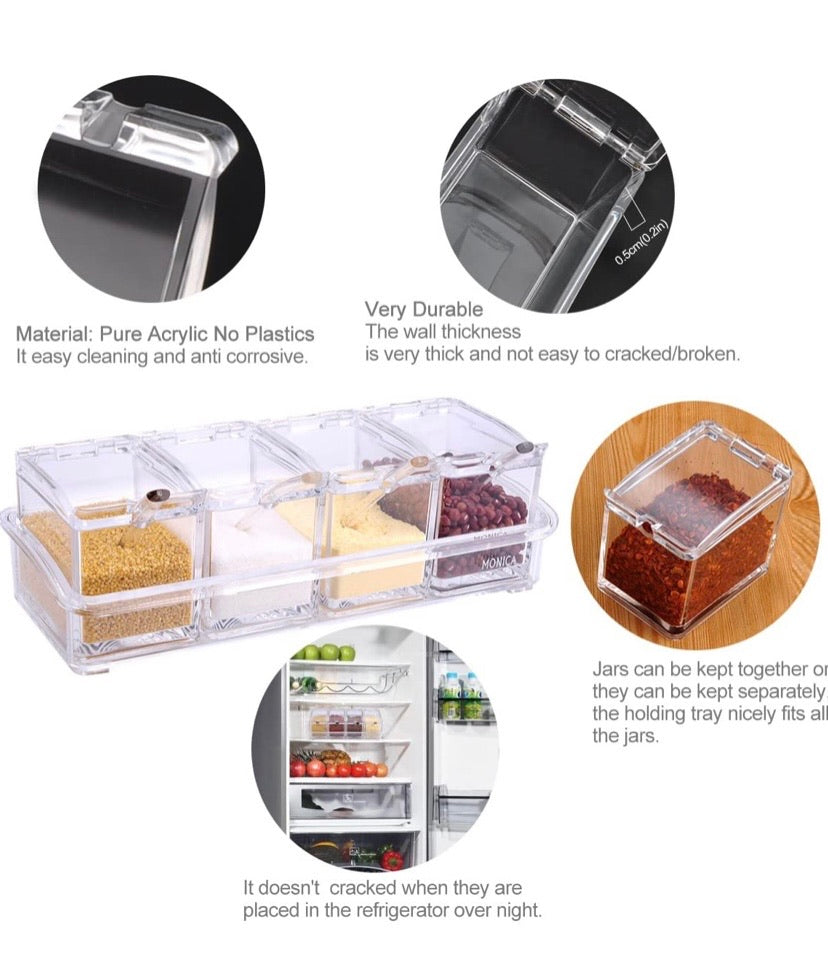Clear Seasoning Rack Spice