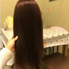 28"Cosmetology Mannequin Head Hair Styling Head Professional Hairdresser Head Manikin Doll Head Synthetic Fiber Hair with Free Clamp