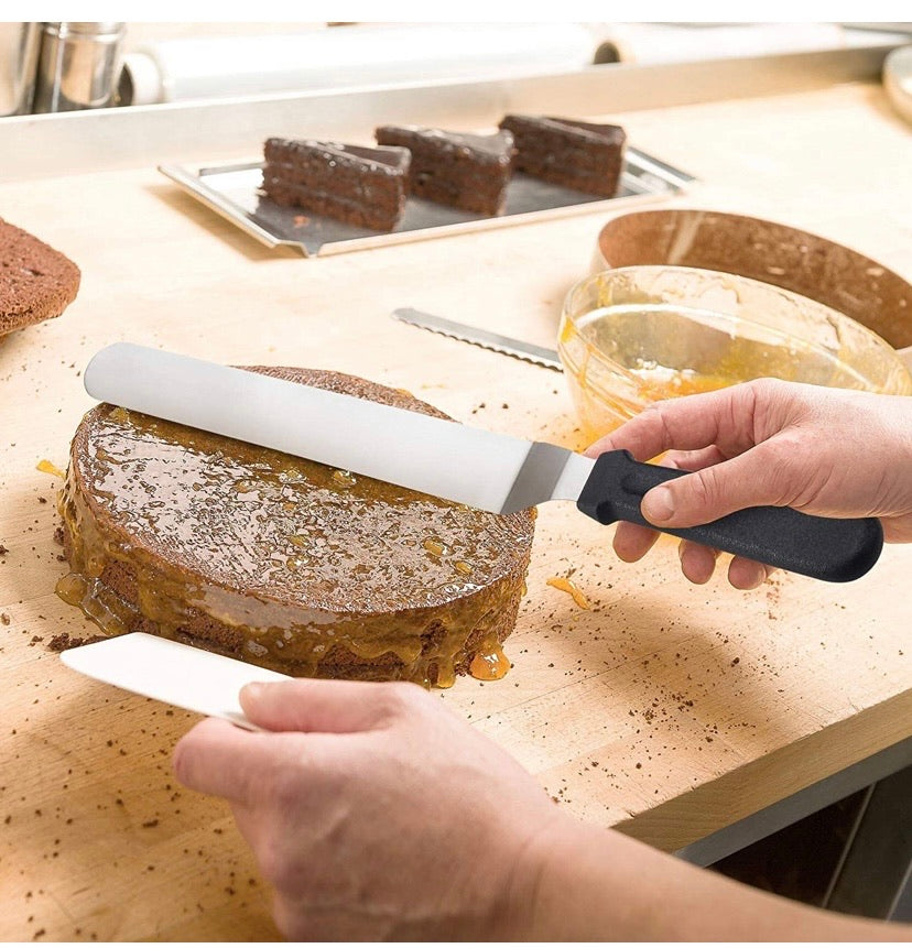 ORBLUE Angled Metal Icing Spatula 3-pack