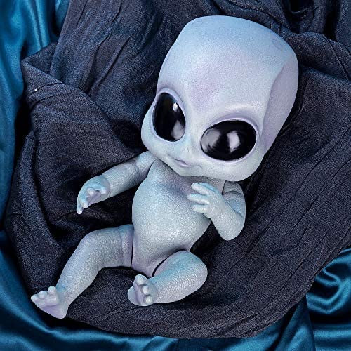 14 inch Alien Realistic Reborn Baby Doll Realistic Hand-Detailed Painting Full Body Silicone Vinyl Dolls Poseable Toy