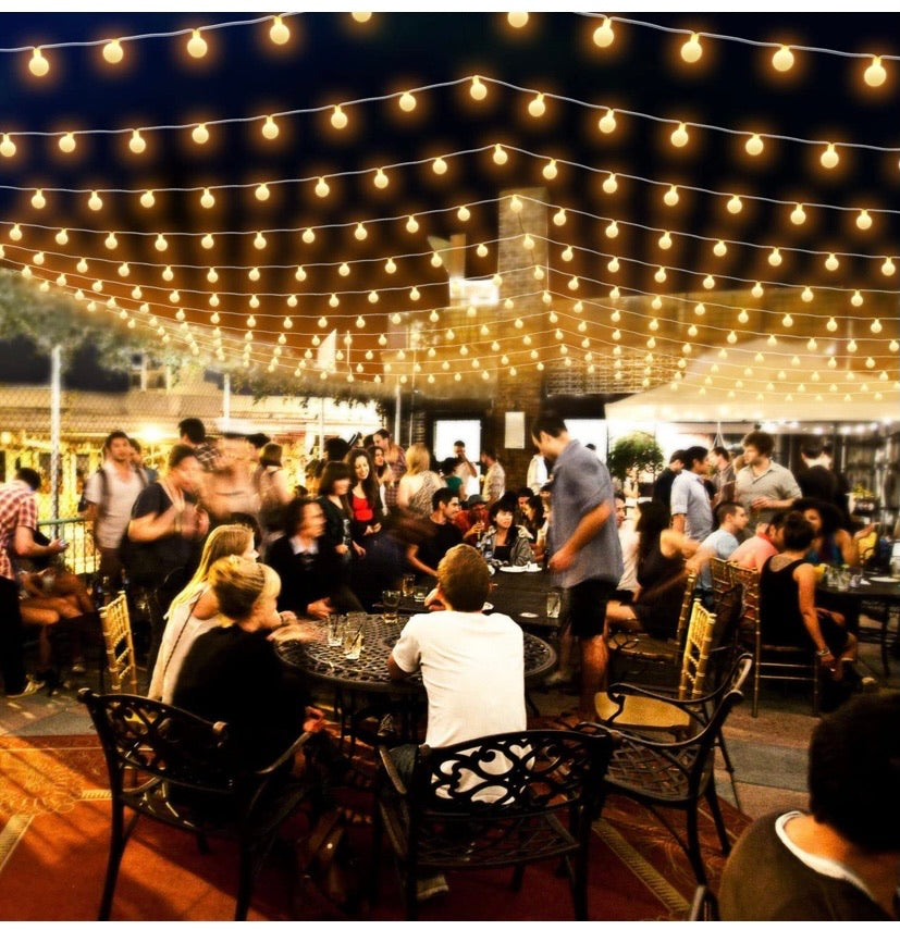 Globe Fairy Light Battery Powered 22.9FT 50 LED Ball String Lights with Remote Control for Holiday Christmas New Year Wedding Party Gardens Lawns Patios Indoor & Outdoor Decoration(Warm White)