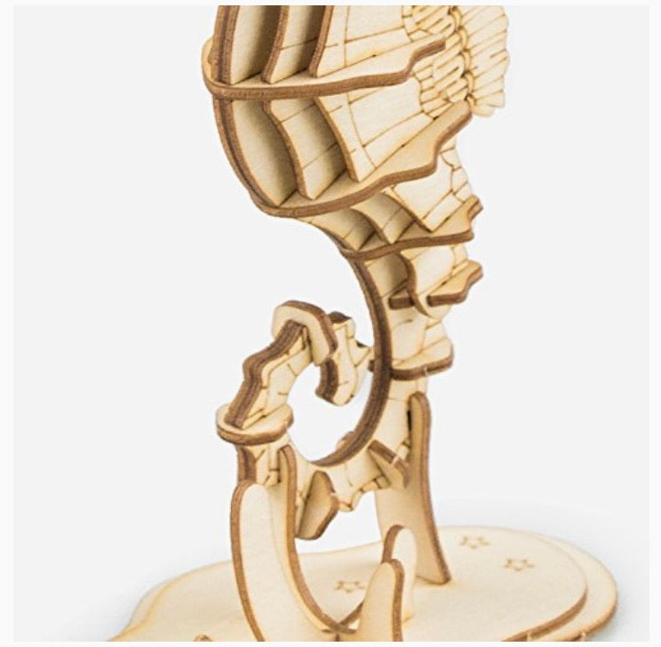 3D Seahorse Wooden Assembly Craft Kit