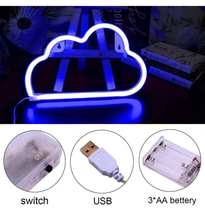 Blue Cloud Neon Light Signs