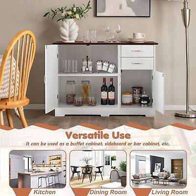 Kitchen Buffet Sideboard Storage Cabinet Modern Hallway Table Cupboard