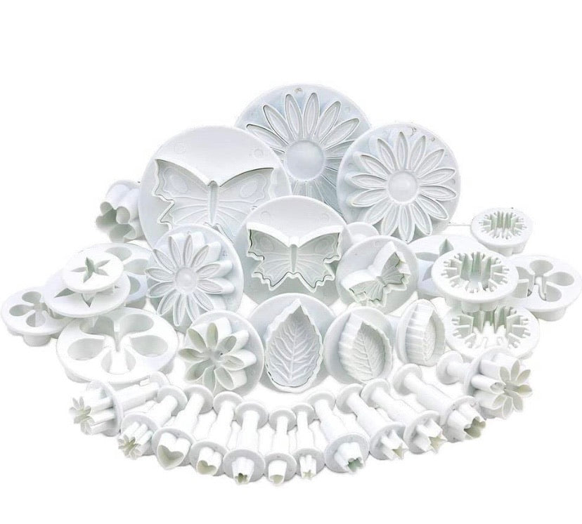 Fondant Cake Cookie Plunger Cutter 33pcs