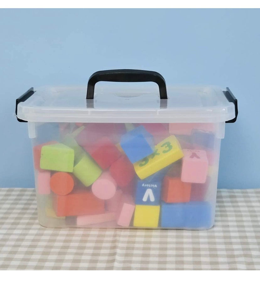 5 Liter Clear Plastic Storage Box 4-Pack