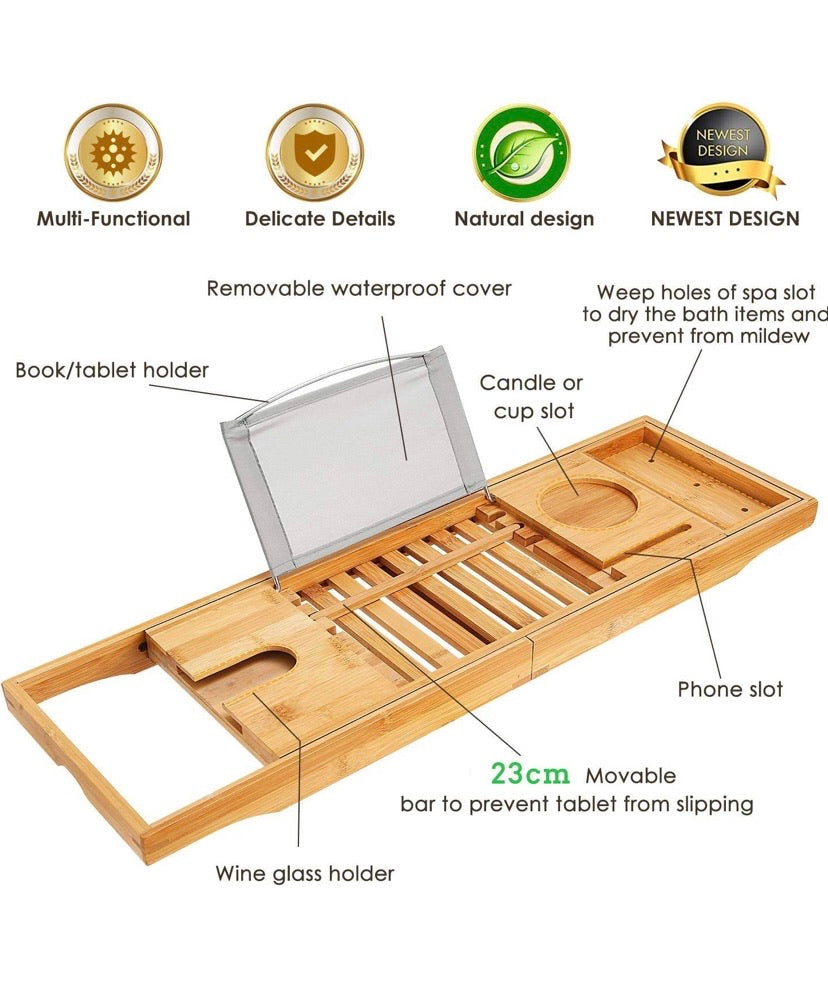 Premium Bamboo Bath Trays