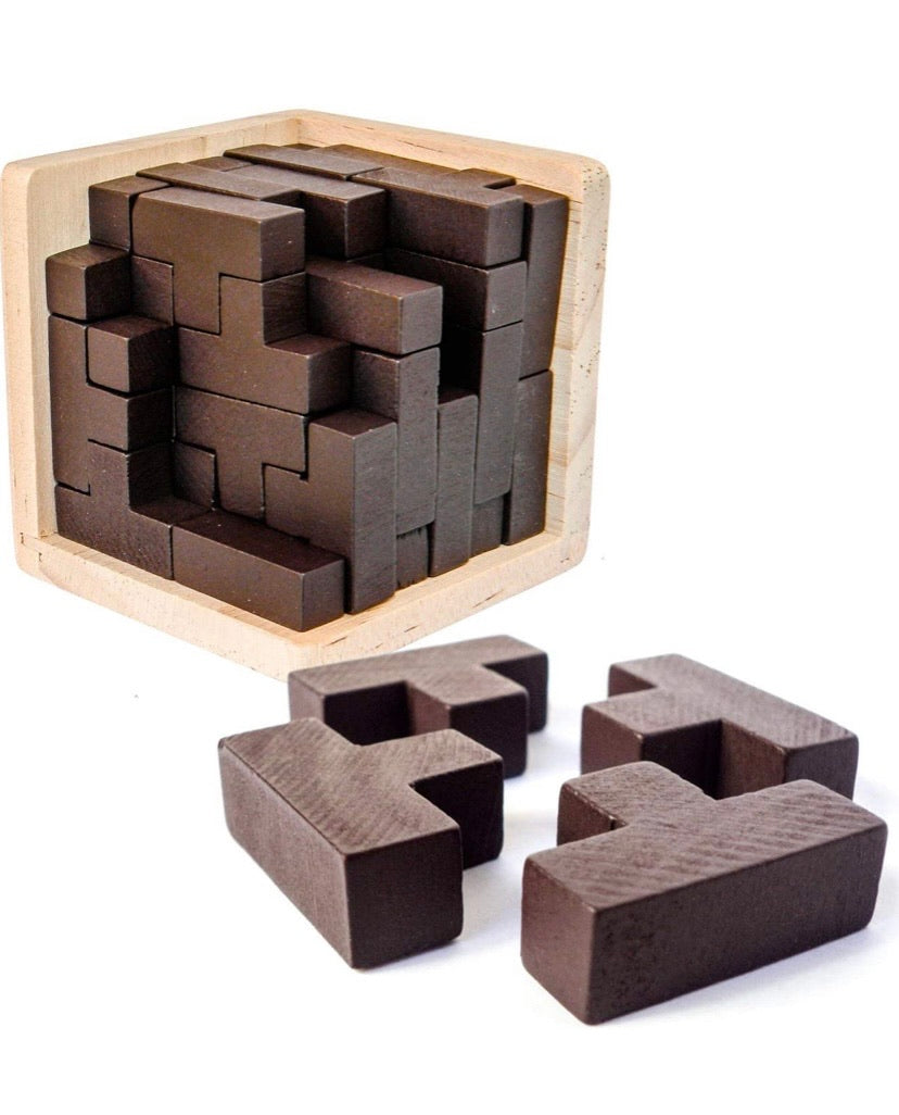 3D Wooden Brain Teaser Puzzle