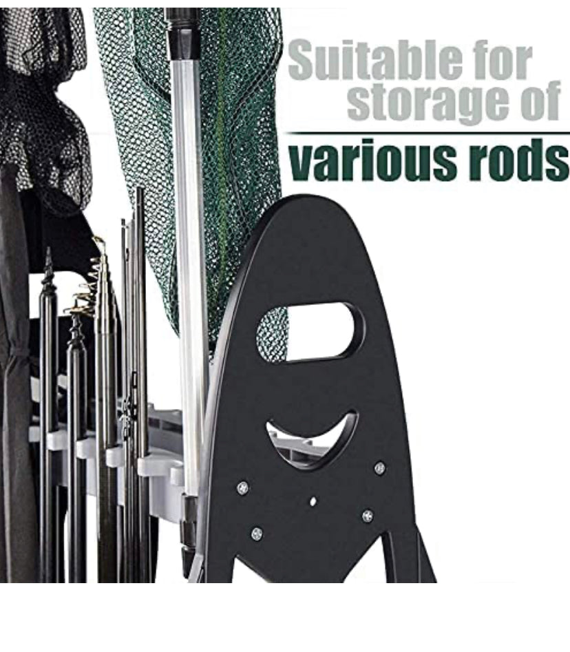16 Fishing Rod Holder Storage Rack