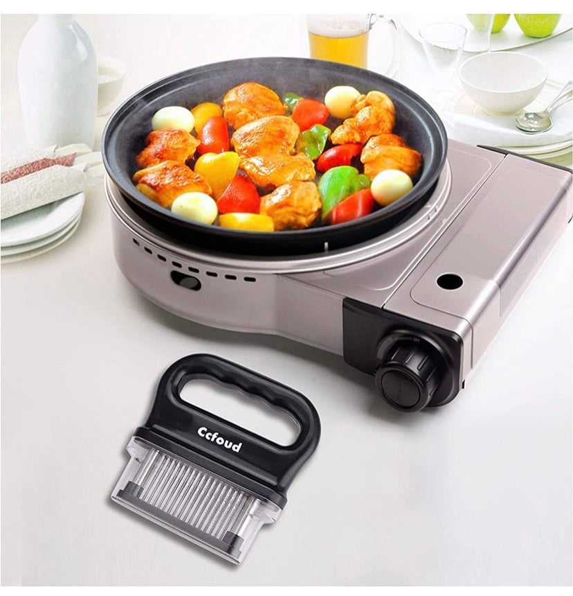 Meat Tenderizer, 48 Stainless Steel Ultra Sharp Needle Blade Tenderizer for Tenderizing Steak, Beef with Cleaning Brush,Durable Baking Kitchen Accessories by Ccfoud