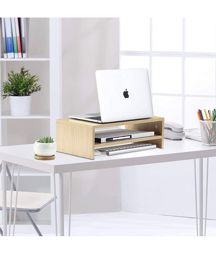 Wood Monitor Stand Riser