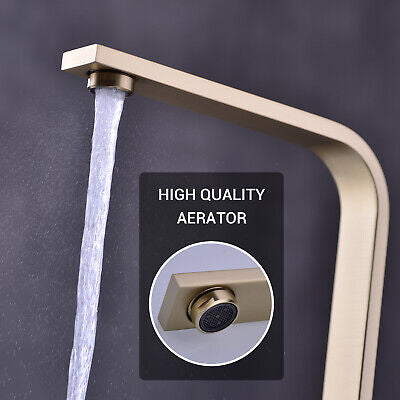 Brass Swivel Kitchen Sink Tap Faucet Laundry Basin mixer Matte Black/ Gold