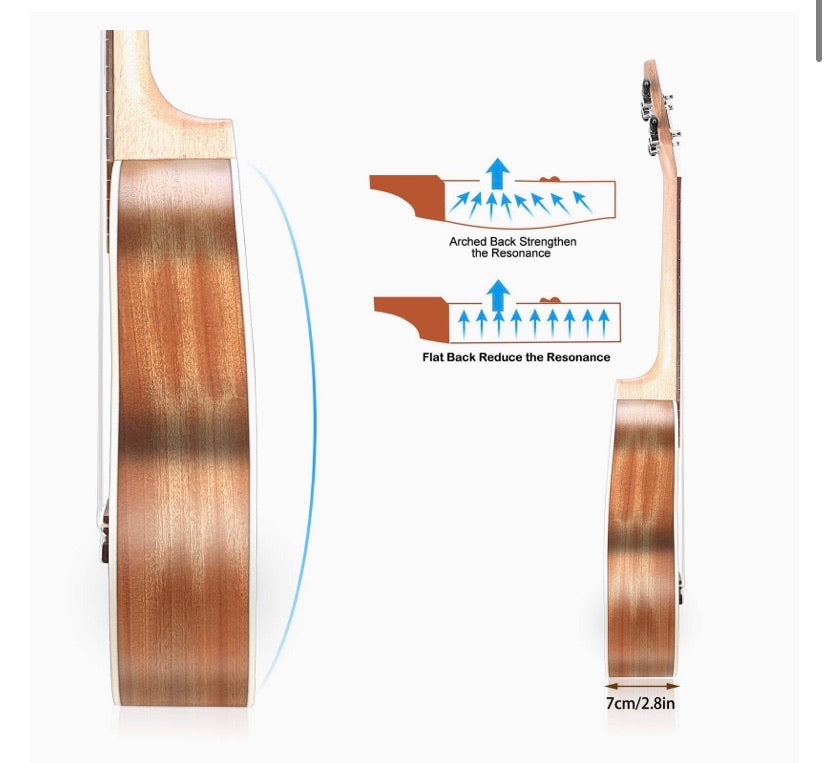 Hawaiian Ukele with Ukulele Case and Ukele Strings Set